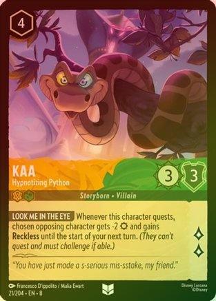 Kaa (Hypnotizing Python) - 21/204 - Uncommon (Foil)