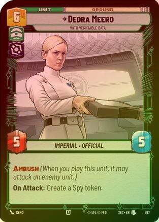 Dedra Meero - With Verifiable Data (Foil) - 597 - Uncommon (Foil)