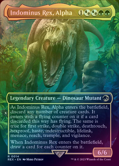 indominus rex mtg card Rex, Alpha EDH Commander Deck, the Mcnasty! and vigilance Indominus Rex, Alpha | Jurassic