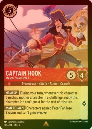 Captain Hook (Master Swordsman) - 105/204 - Rare (Foil)