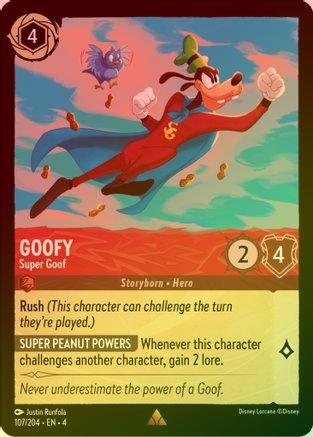 Goofy (Super Goof) - 107/204 - Rare (Foil)