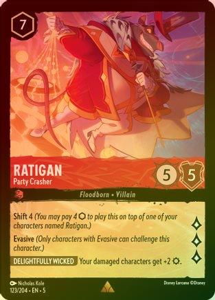 Ratigan (Party Crasher) - 123/204 - Rare (Foil)