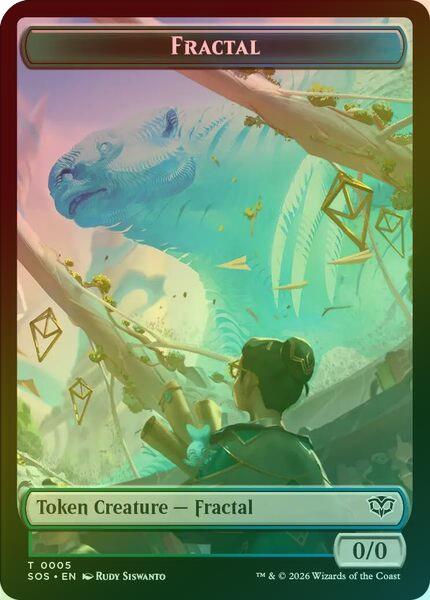 Fractal (005) // Spirit (011) Token (Foil) (TSOS)