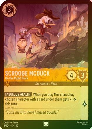 Scrooge McDuck (On the Right Track) - 8/204 - Uncommon (Foil)