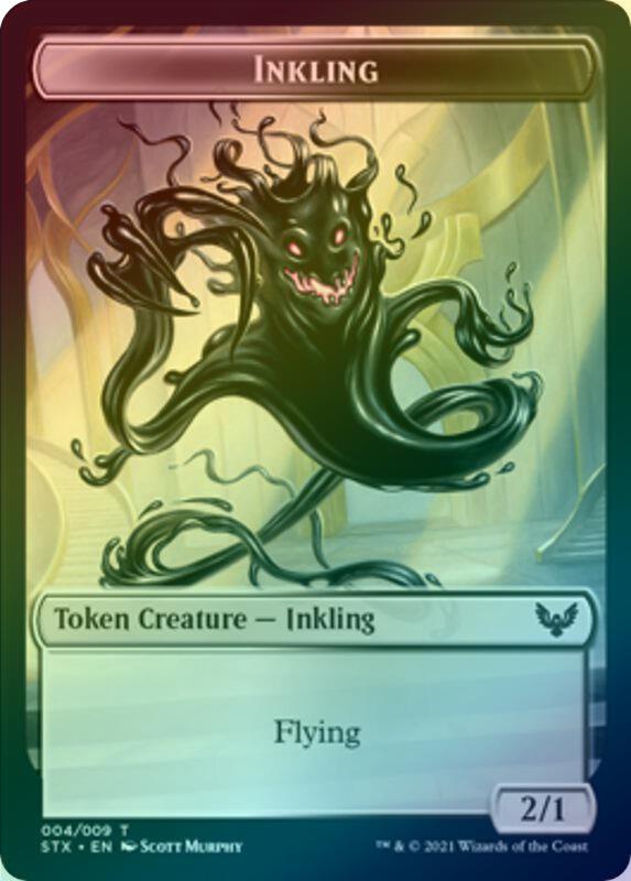 Fractal (003) // Inkling (004) Token (Foil) (TSTX)