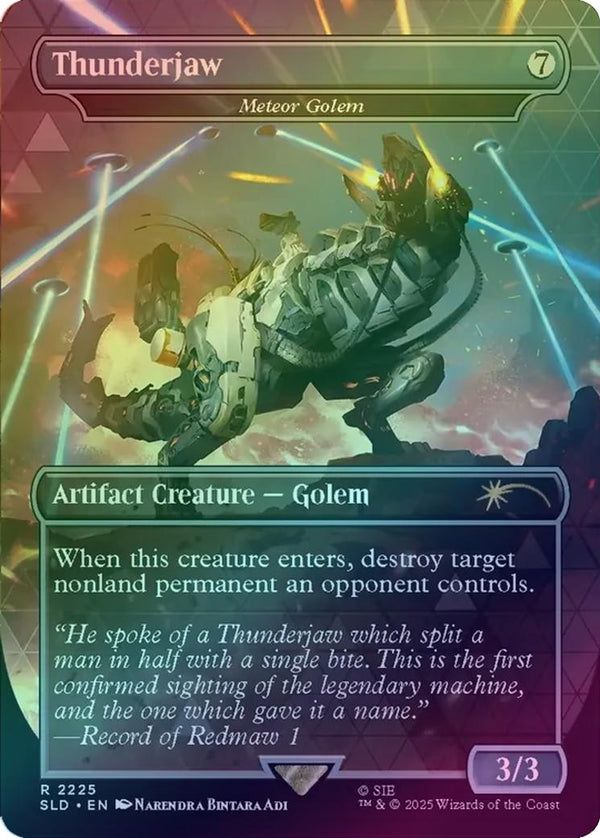Thunderjaw // Meteor Golem - Horizon: Into The Forbidden West (Rainbow Foil) (SLD)