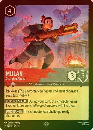 Mulan (Charging Ahead) - 141/204 - Super Rare (Foil)