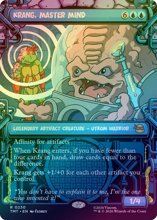 Krang, Master Mind - Sewer Frame (Foil) (TMT)