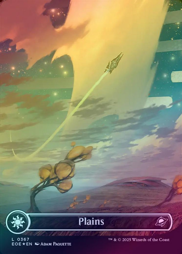 Plains (367) - Celestial Borderless (Galaxy Foil) (EOE)