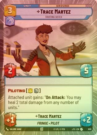 Trace Martez - Trusting Sister (Hyperspace) - 800 - Uncommon (Foil)