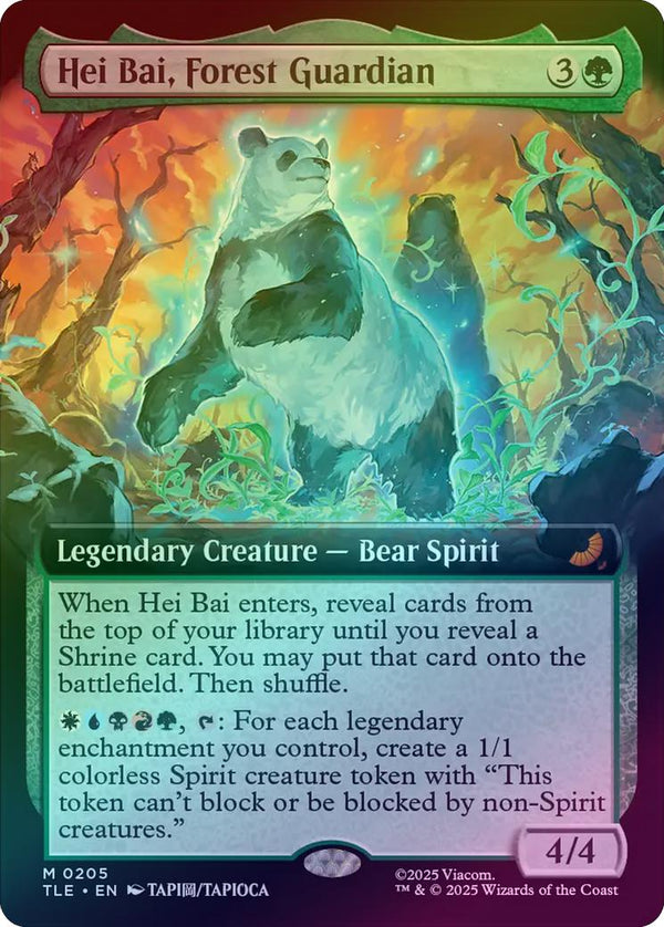 Hei Bai, Forest Guardian - Extended Art (Foil) (TLE)