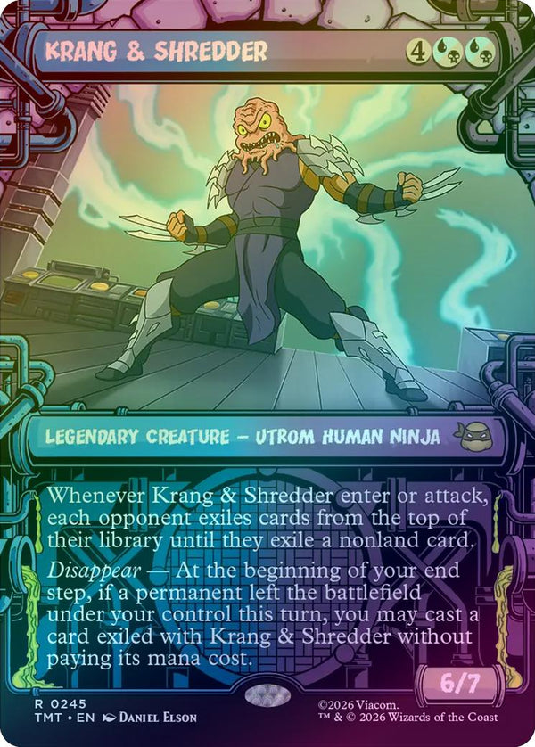 Krang & Shredder - Sewer Frame (Foil) (TMT)