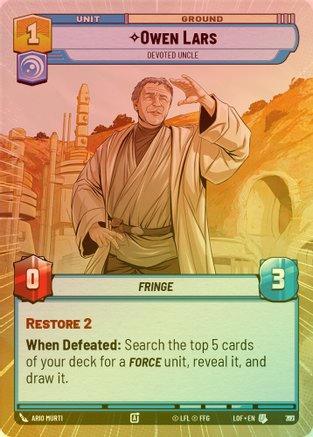 Owen Lars - Devoted Uncle (Hyperspace) - 797 - Uncommon (Foil)