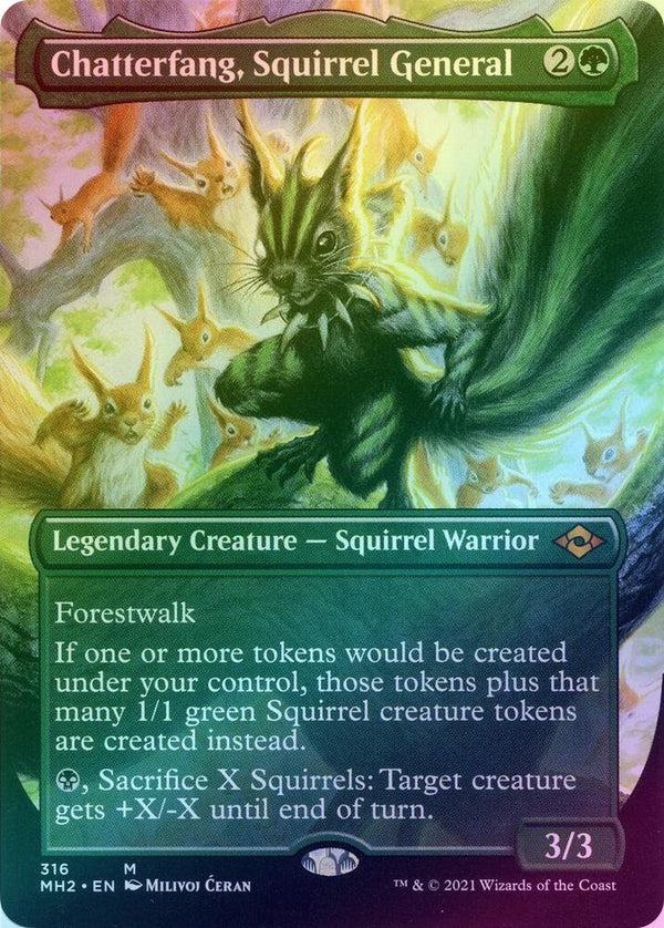 Chatterfang, Squirrel General - Borderless (Foil) (MH2)