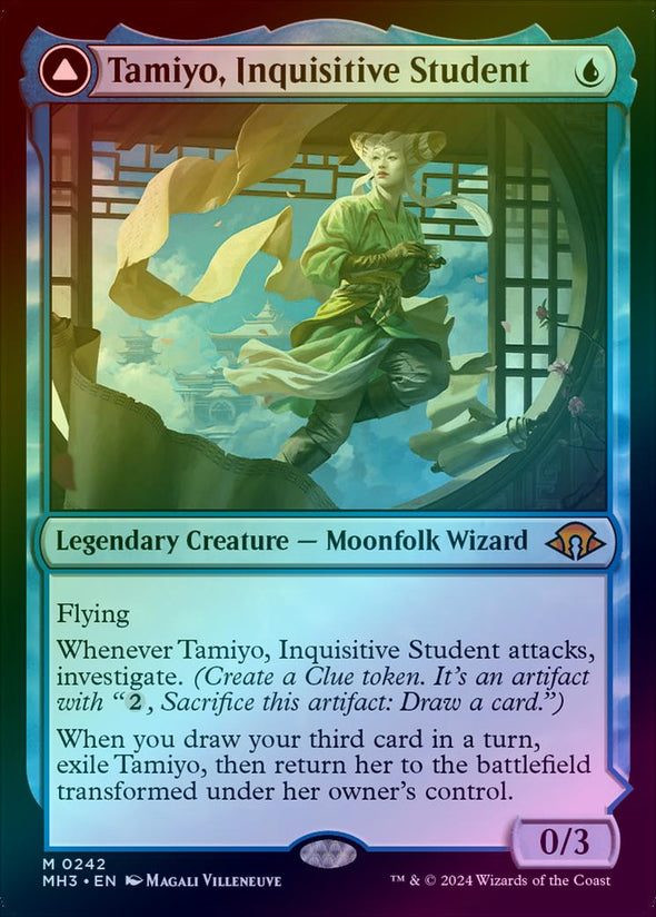 Tamiyo, Inquisitive Student // Tamiyo, Seasoned Scholar (Foil) (MH3)