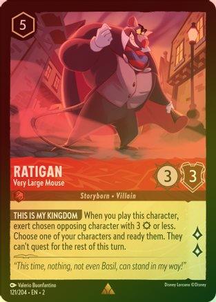 Ratigan (Very Large Mouse) - 121/204 - Rare (Foil)