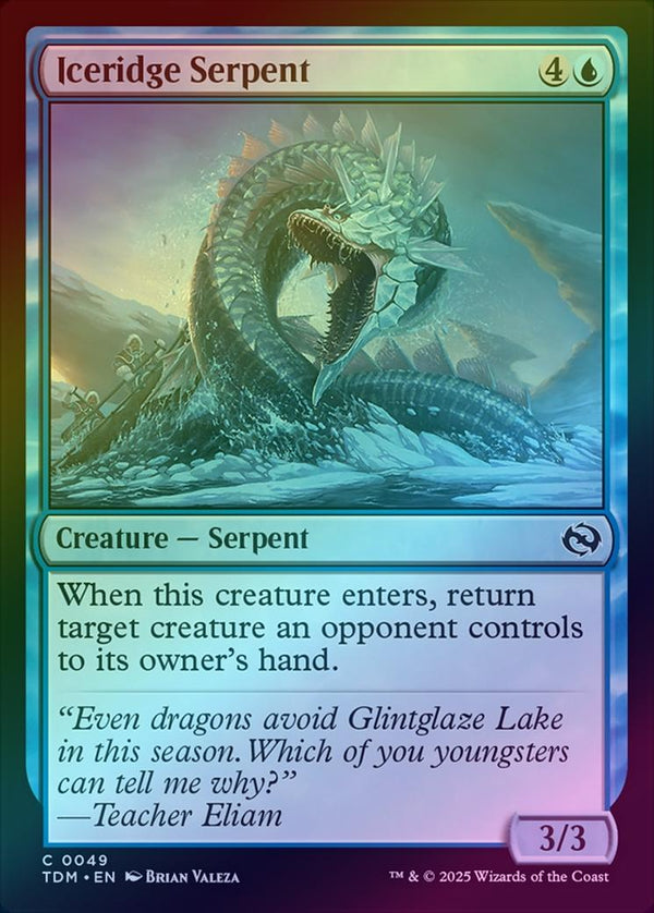Iceridge Serpent (Foil) (TDM)