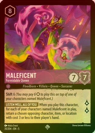 Maleficent (Formidable Queen) - 35/204 - Super Rare (Foil)