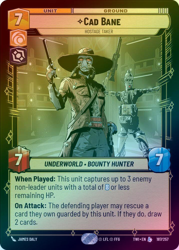 Cad Bane - Hostage Taker - 187/257 - Legendary (Foil)