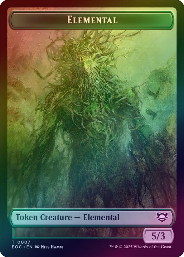 Golem // Elemental Token (Foil) (TEOC)