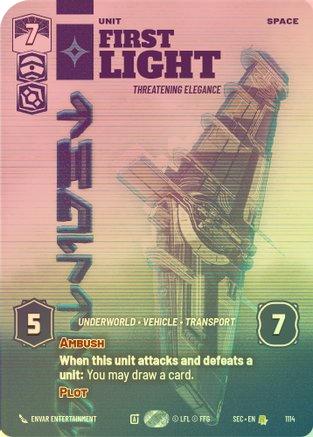 First Light - Threatening Elegance (Prestige Foil) - 1114 - Rare (Foil)