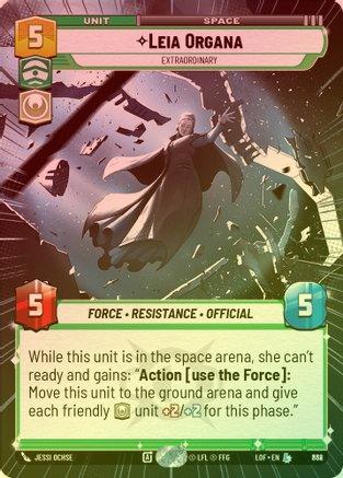 Leia Organa - Extraordinary (Hyperspace) - 838 - Legendary (Foil)