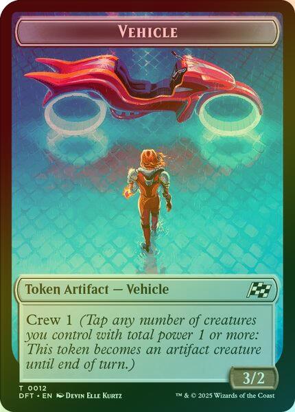 Vehicle // Pilot Token (Foil) (TDFT)