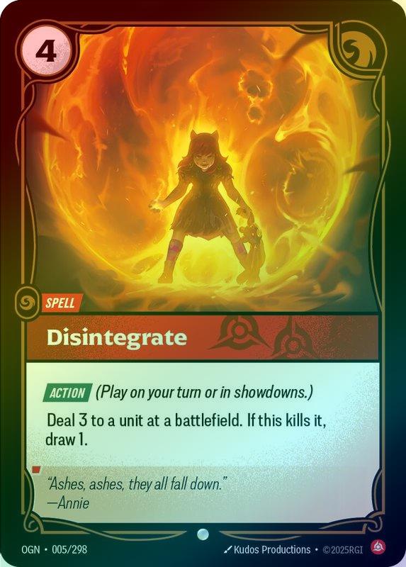 Disintegrate - 005/298 - Common (Foil)