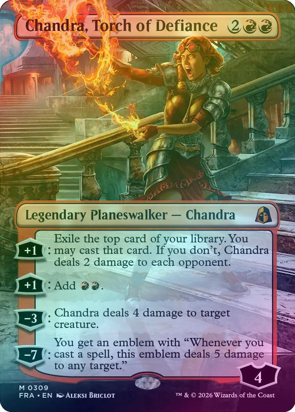 Chandra, Torch of Defiance - Borderless Echo (Foil) (FRA)