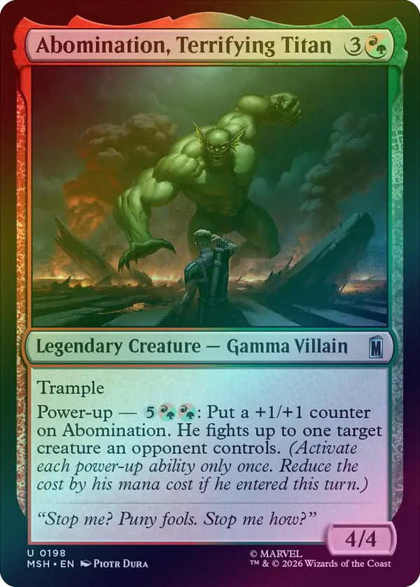 Abomination, Terrifying Titan (Foil) (MSH) (Pre-Order)