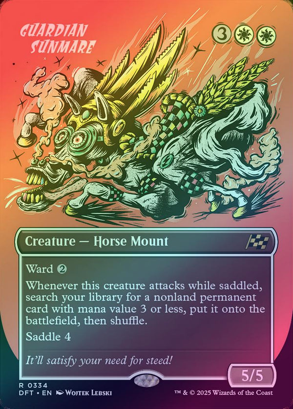 Guardian Sunmare - Borderless Rude Rider (Foil) (DFT)