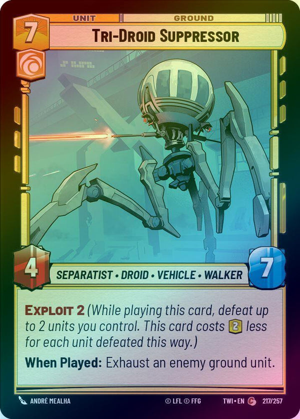 Tri-Droid Suppressor - 217/257 - Common (Foil)
