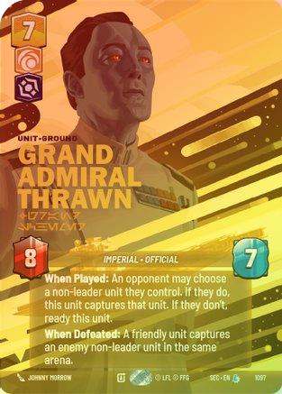 Grand Admiral Thrawn - Grand Schemer (Prestige Foil) - 1097 - Legendary (Foil)