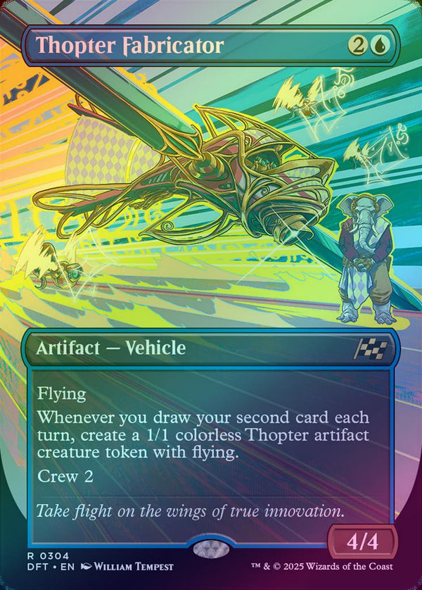 Thopter Fabricator - Borderless Revved Up (Foil) (DFT)