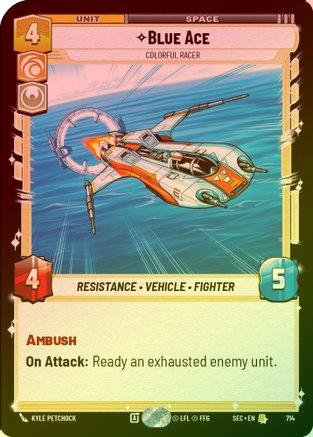 Blue Ace - Colorful Racer (Foil) - 714 - Rare (Foil)