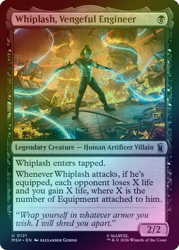 Whiplash, Vengeful Engineer (Foil) (MSH) (Pre-Order)