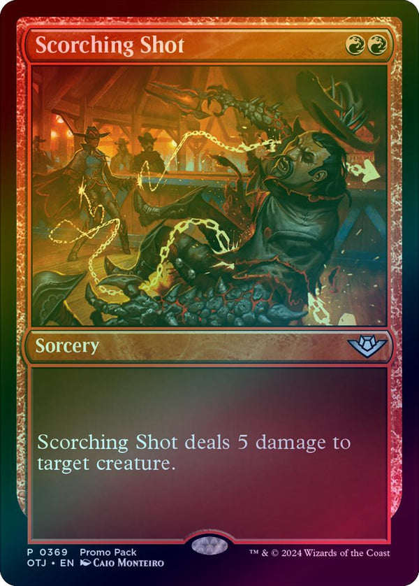 Scorching Shot - Dark Frame Promo Pack (Foil) (OTJ)