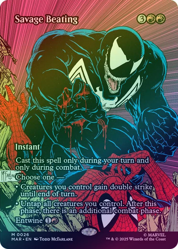 Savage Beating - Source Material Showcase (Foil) (MAR)