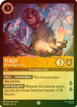Flash (Records Specialist) - 14/204 - Common (Foil)
