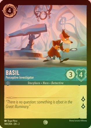 Basil (Perceptive Investigator) - 140/204 - Common (Foil)