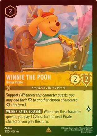 Winnie the Pooh (Hunny Pirate) - 3/204 - Rare (Foil)