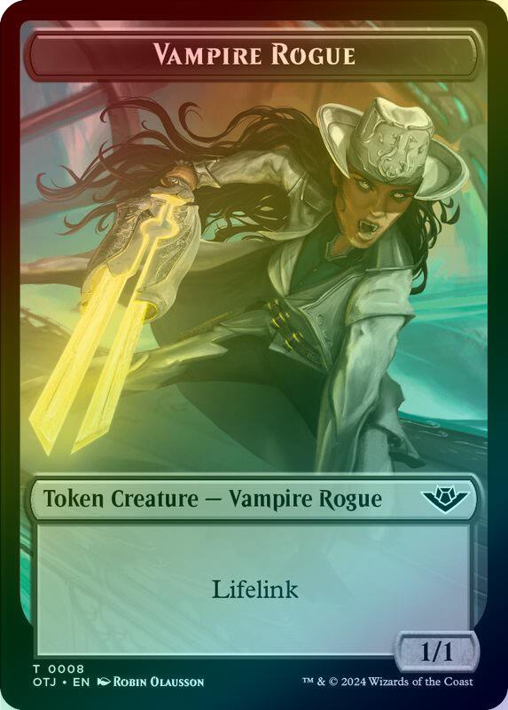 Treasure // Vampire Rogue Token (Foil) (TOTJ)