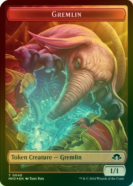 Gremlin // Copy Token (Ripple Foil) (TMH3)