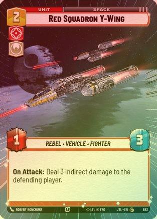 Red Squadron Y-Wing (Hyperspace) - 883 - Common (Foil)