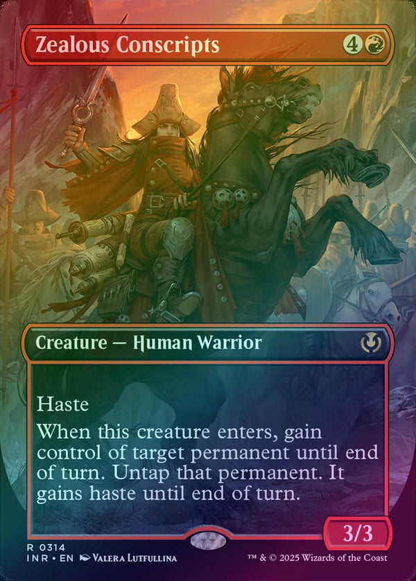 Zealous Conscripts - Borderless (Foil) (INR)