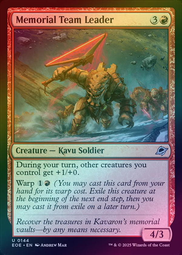 Memorial Team Leader (Foil) (EOE)