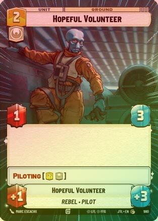 Hopeful Volunteer (Hyperspace) - 980 - Common (Foil)