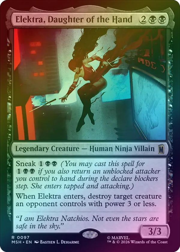 Elektra, Daughter of the Hand (Foil) (MSH) (Pre-Order)