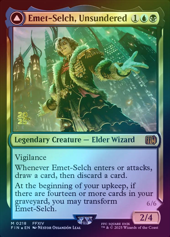 Emet-Selch, Unsundered // Hades, Sorcerer of Eld - Prerelease Promo (Foil) (PFIN)
