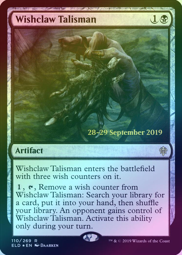 Wishclaw Talisman - Prerelease Promo (Foil) (PELD)